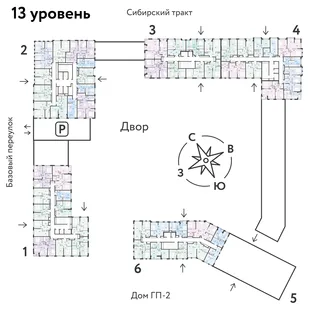 Квартира 3-комн. квартира, 60.67 м² ЖК «Сибирский сад» Фото 1 Квартира 3-комн. квартира, 60.67 м² ЖК «Сибирский сад» Фото 1