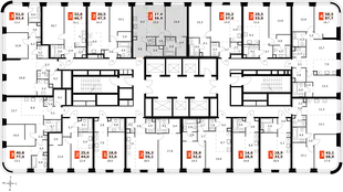 Квартира 2-комн. квартира, 58.9 м² ЖК «Amber Сity» Фото 2 Квартира 2-комн. квартира, 58.9 м² ЖК «Amber Сity» Фото 2