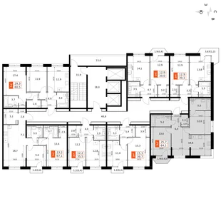 Квартира 3-комн. квартира, 64.1 м² ЖК «Фриссон» Фото 2 Квартира 3-комн. квартира, 64.1 м² ЖК «Фриссон» Фото 2