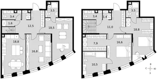 Квартира 4-комн. квартира, 148 м² ЖК «Sydney City» Фото 1 Квартира 4-комн. квартира, 148 м² ЖК «Sydney City» Фото 1