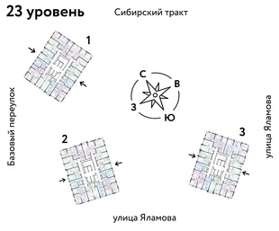 Квартира 3-комн. квартира, 65.41 м² ЖК «Сибирский сад» Фото 1