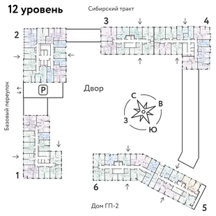 Квартира 2-комн. квартира, 42.38 м² ЖК «Сибирский сад» Фото 1 Квартира 2-комн. квартира, 42.38 м² ЖК «Сибирский сад» Фото 1