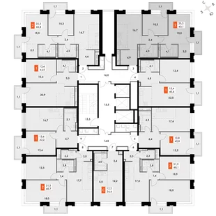 Квартира 2-комн. квартира, 63.1 м² ЖК «Философия» Фото 2 Квартира 2-комн. квартира, 63.1 м² ЖК «Философия» Фото 2