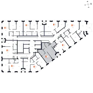 Квартира 2-комн. квартира, 52 м² ЖК «Фордевинд» Фото 2 Квартира 2-комн. квартира, 52 м² ЖК «Фордевинд» Фото 2