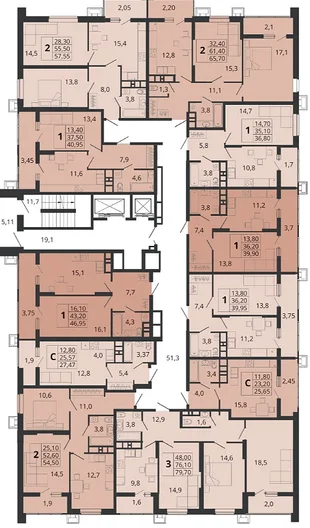 Квартира Студия, 29.37 м² ЖК «Родные просторы» Фото 1 Квартира Студия, 29.37 м² ЖК «Родные просторы» Фото 1