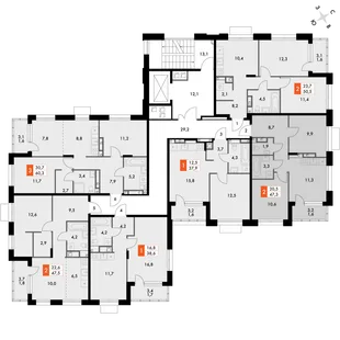 Квартира 2-комн. квартира, 47.7 м² ЖК «ФоРест» Фото 2