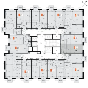 Квартира Студия, 30 м² ЖК «Флагман» Фото 2 Квартира Студия, 30 м² ЖК «Флагман» Фото 2