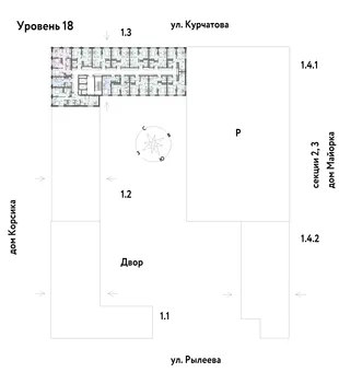 Квартира Студия, 25 м² ЖК «Остров-сад» Фото 1 Квартира Студия, 25 м² ЖК «Остров-сад» Фото 1