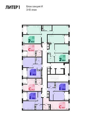 Квартира Студия, 26.7 м² ЖК «Первое место» Фото 1 Квартира Студия, 26.7 м² ЖК «Первое место» Фото 1