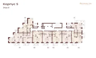 Квартира 1-комн. квартира, 49.4 м² ЖК «Роялта» Фото 1 Квартира 1-комн. квартира, 49.4 м² ЖК «Роялта» Фото 1