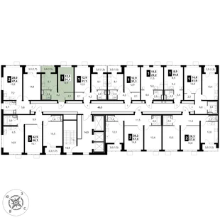 Квартира 1-комн. квартира, 31.1 м² ЖК «1-й Донской» Фото 2 Квартира 1-комн. квартира, 31.1 м² ЖК «1-й Донской» Фото 2