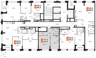 Квартира 1-комн. квартира, 40.9 м² ЖК «Sydney City» Фото 2 Квартира 1-комн. квартира, 40.9 м² ЖК «Sydney City» Фото 2