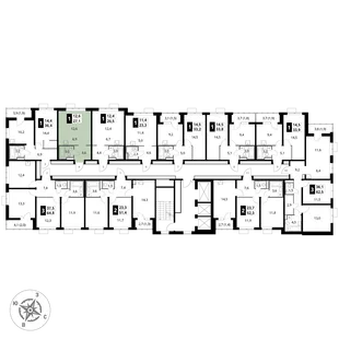 Квартира Студия, 27.1 м² ЖК «1-й Донской» Фото 2