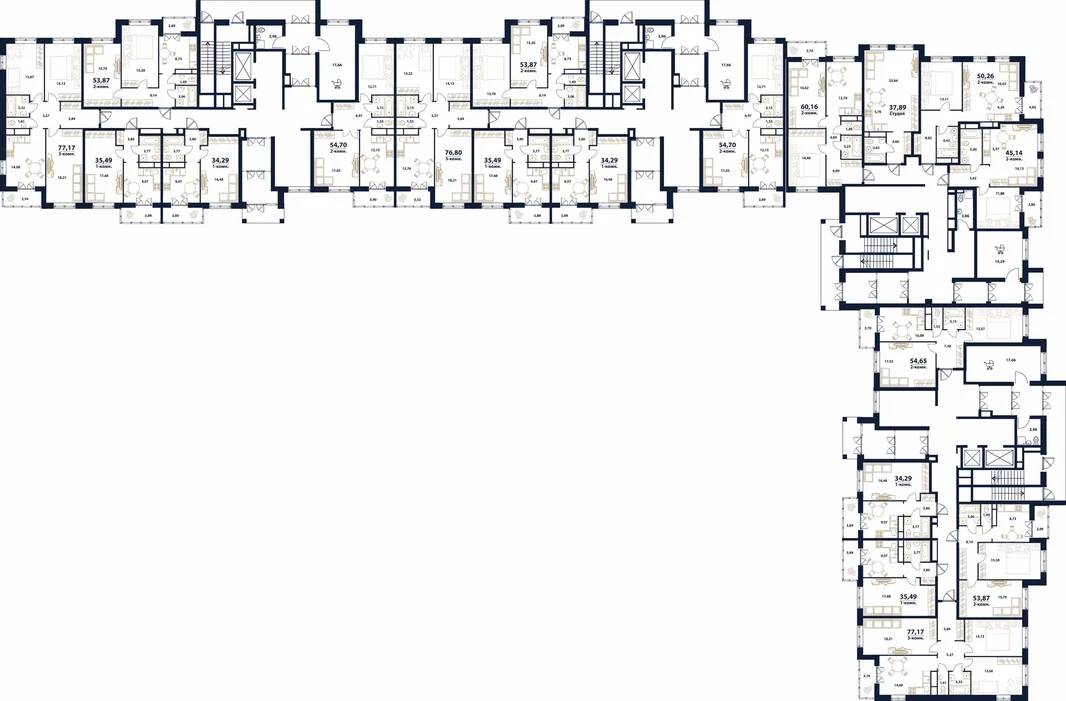 Квартира 1-комн. квартира, 20.54 м² ЖК «Атмосфера» Фото 1
