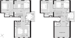 Квартира 6-комн. квартира, 252 м² ЖК «Архитектор» Фото 1 Квартира 6-комн. квартира, 252 м² ЖК «Архитектор» Фото 1