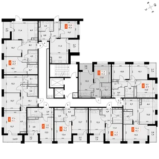 Квартира 1-комн. квартира, 35.4 м² ЖК «ФоРест» Фото 2 Квартира 1-комн. квартира, 35.4 м² ЖК «ФоРест» Фото 2