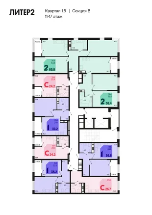 Квартира Студия, 25.5 м² ЖК «Первое место» Фото 1 Квартира Студия, 25.5 м² ЖК «Первое место» Фото 1