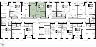 Квартира 1-комн. квартира, 35.2 м² ЖК «1-й Ясеневский» Фото 2