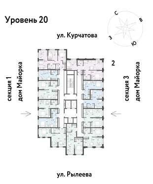 Квартира Студия, 25.78 м² ЖК «Остров-сад» Фото 1 Квартира Студия, 25.78 м² ЖК «Остров-сад» Фото 1
