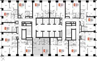 Квартира 2-комн. квартира, 59.2 м² ЖК «Amber Сity» Фото 2