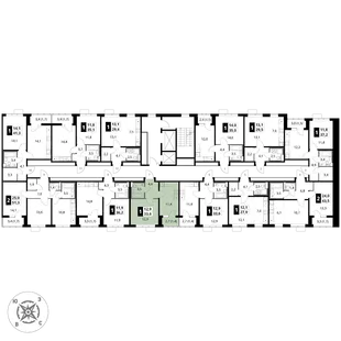 Квартира 1-комн. квартира, 33.6 м² ЖК «1-й Шереметьевский» Фото 2 Квартира 1-комн. квартира, 33.6 м² ЖК «1-й Шереметьевский» Фото 2