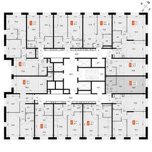 Квартира Студия, 30 м² ЖК «Флагман» Фото 2 Квартира Студия, 30 м² ЖК «Флагман» Фото 2