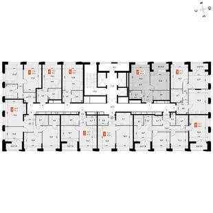 Квартира 2-комн. квартира, 49.6 м² ЖК «Фордевинд» Фото 2 Квартира 2-комн. квартира, 49.6 м² ЖК «Фордевинд» Фото 2