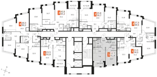 Квартира 1-комн. квартира, 41.9 м² ЖК «Rotterdam» Фото 2 Квартира 1-комн. квартира, 41.9 м² ЖК «Rotterdam» Фото 2