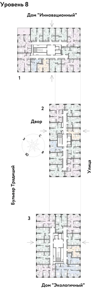 Квартира 3-комн. квартира, 79.15 м² ЖК «Микрорайон Домашний» Фото 1 Квартира 3-комн. квартира, 79.15 м² ЖК «Микрорайон Домашний» Фото 1