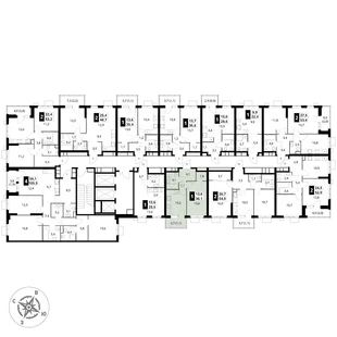 Квартира 1-комн. квартира, 36.1 м² ЖК «1-й Измайловский» Фото 2