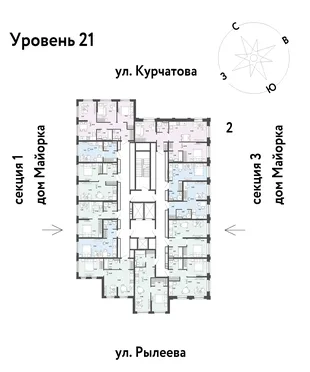 Квартира Студия, 21.39 м² ЖК «Остров-сад» Фото 1 Квартира Студия, 21.39 м² ЖК «Остров-сад» Фото 1