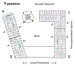Квартира 2-комн. квартира, 64.67 м² ЖК «Микрорайон Домашний» Фото 1 Квартира 2-комн. квартира, 64.67 м² ЖК «Микрорайон Домашний» Фото 1