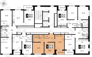 Квартира 2-комн. квартира, 53 м² ЖК «1-й Ясеневский» Фото 2 Квартира 2-комн. квартира, 53 м² ЖК «1-й Ясеневский» Фото 2