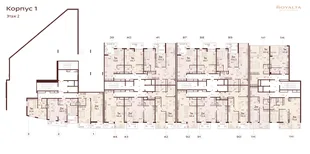 Квартира 2-комн. квартира, 68.3 м² ЖК «Роялта» Фото 1