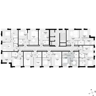 Квартира 1-комн. квартира, 39.6 м² ЖК «Флагман» Фото 2