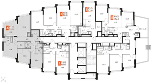 Квартира 4-комн. квартира, 98.6 м² ЖК «Rotterdam» Фото 2
