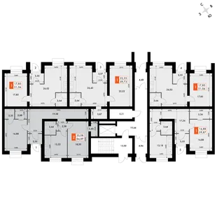 Квартира 2-комн. квартира, 84.8 м² ЖК «ФоРест» Фото 2