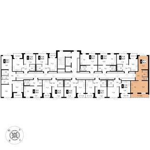 Квартира 2-комн. квартира, 49 м² ЖК «1-й Шереметьевский» Фото 2 Квартира 2-комн. квартира, 49 м² ЖК «1-й Шереметьевский» Фото 2