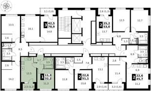 Квартира 1-комн. квартира, 32.8 м² ЖК «1-й Ясеневский» Фото 2 Квартира 1-комн. квартира, 32.8 м² ЖК «1-й Ясеневский» Фото 2