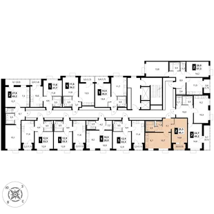Квартира 2-комн. квартира, 45.1 м² ЖК «1-й Шереметьевский» Фото 2 Квартира 2-комн. квартира, 45.1 м² ЖК «1-й Шереметьевский» Фото 2