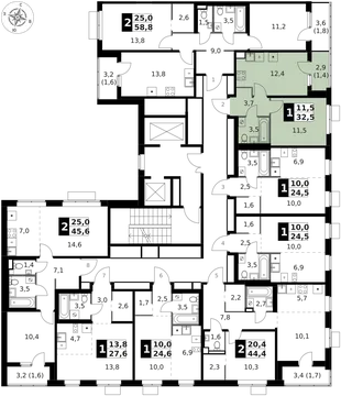 Квартира 1-комн. квартира, 32.5 м² ЖК «1-й Ясеневский» Фото 2 Квартира 1-комн. квартира, 32.5 м² ЖК «1-й Ясеневский» Фото 2