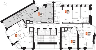 Квартира 3-комн. квартира, 96.8 м² ЖК «Архитектор» Фото 2 Квартира 3-комн. квартира, 96.8 м² ЖК «Архитектор» Фото 2