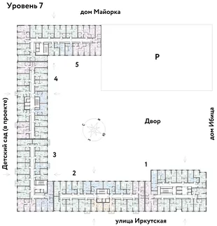 Квартира Студия, 23.62 м² ЖК «Остров-сад» Фото 1 Квартира Студия, 23.62 м² ЖК «Остров-сад» Фото 1