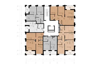Квартира 2-комн. квартира, 44.4 м² ЖК «Васильевский остров» Фото 1 Квартира 2-комн. квартира, 44.4 м² ЖК «Васильевский остров» Фото 1