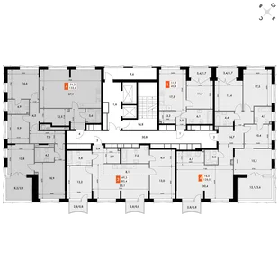 Квартира 4-комн. квартира, 133.6 м² ЖК «Фордевинд» Фото 2 Квартира 4-комн. квартира, 133.6 м² ЖК «Фордевинд» Фото 2
