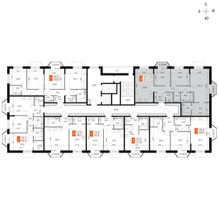 Квартира 4-комн. квартира, 97.4 м² ЖК «Фриссон» Фото 2 Квартира 4-комн. квартира, 97.4 м² ЖК «Фриссон» Фото 2