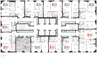 Квартира 1-комн. квартира, 39.2 м² ЖК «Sydney City» Фото 2 Квартира 1-комн. квартира, 39.2 м² ЖК «Sydney City» Фото 2