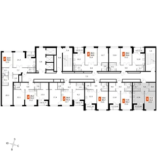 Квартира 1-комн. квартира, 41.7 м² ЖК «Sky Garden» Фото 2 Квартира 1-комн. квартира, 41.7 м² ЖК «Sky Garden» Фото 2