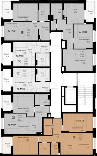 Квартира 2-комн. квартира, 54 м² ЖК «Васильевский остров» Фото 1 Квартира 2-комн. квартира, 54 м² ЖК «Васильевский остров» Фото 1