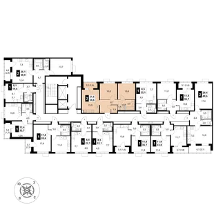 Квартира 2-комн. квартира, 54.6 м² ЖК «1-й Шереметьевский» Фото 2